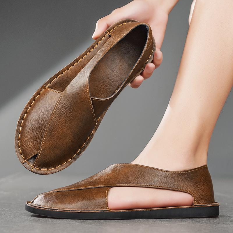 Leonard™ | Luxe Leren Sandaal