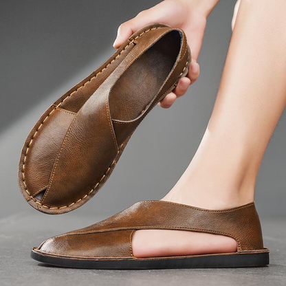Leonard™ | Luxe Leren Sandaal
