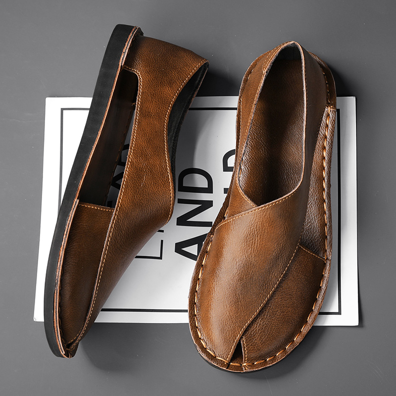 Leonard™ | Luxe Leren Sandaal