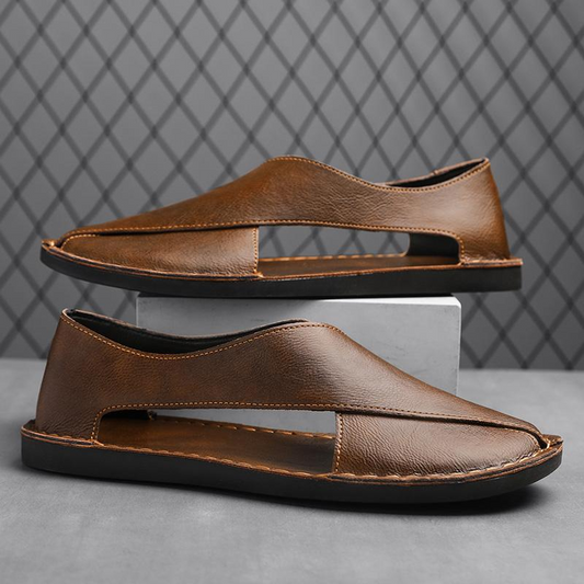 Leonard™ | Luxe Leren Sandaal