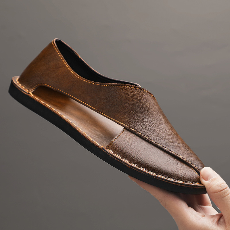 Leonard™ | Luxe Leren Sandaal