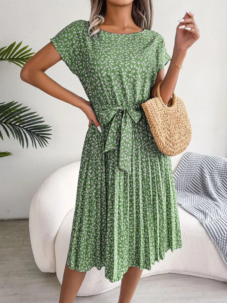Lisa™  | Elegante Bloemen Midi-Jurk