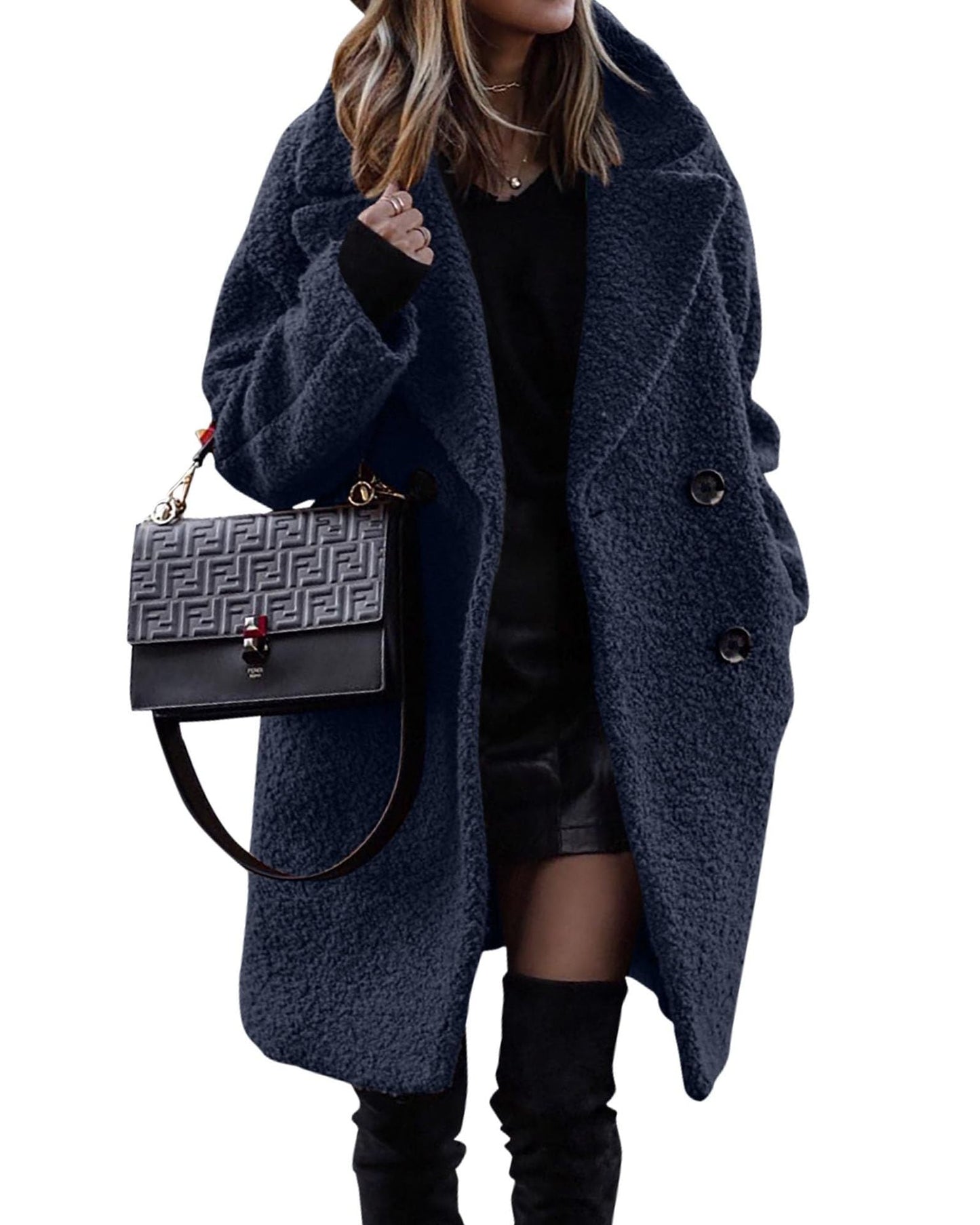 Amanda™ | Luxe Lange Pluche Jas