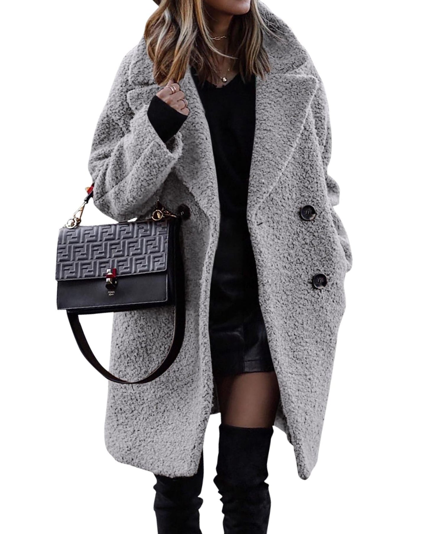 Amanda™ | Luxe Lange Pluche Jas