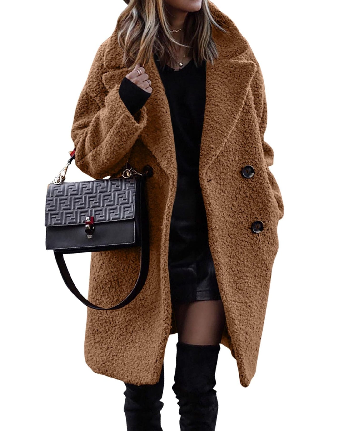 Amanda™ | Luxe Lange Pluche Jas