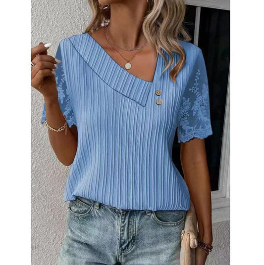 Heiko™ | Elegante Top met Kantdetails