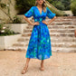 Samira™ | V-hals midi jurk