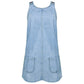 Roxy™ | Zomerse Denim Jurk met Korte Mouwen