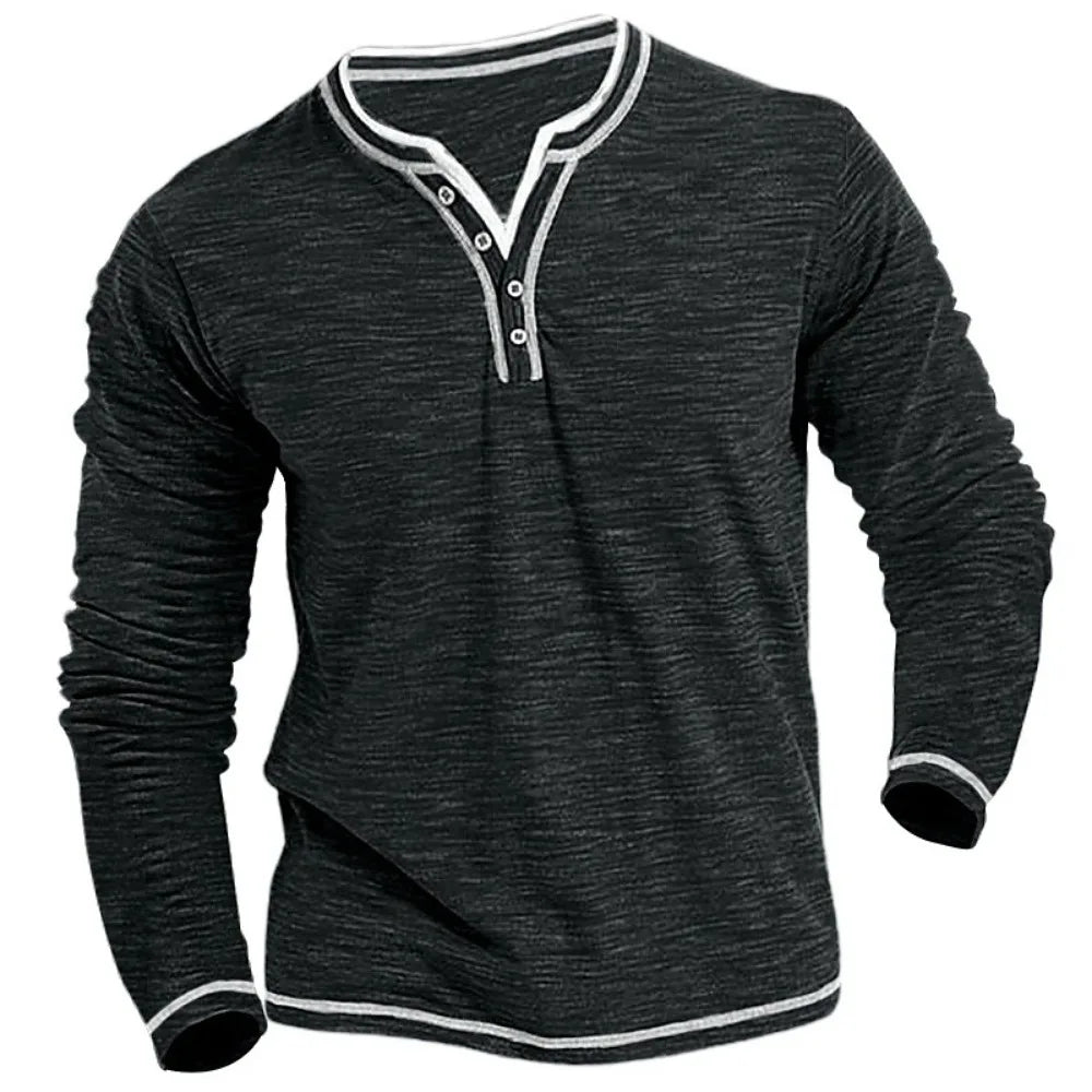 Dennis™ | Stijlvolle Longsleeve met V-hals
