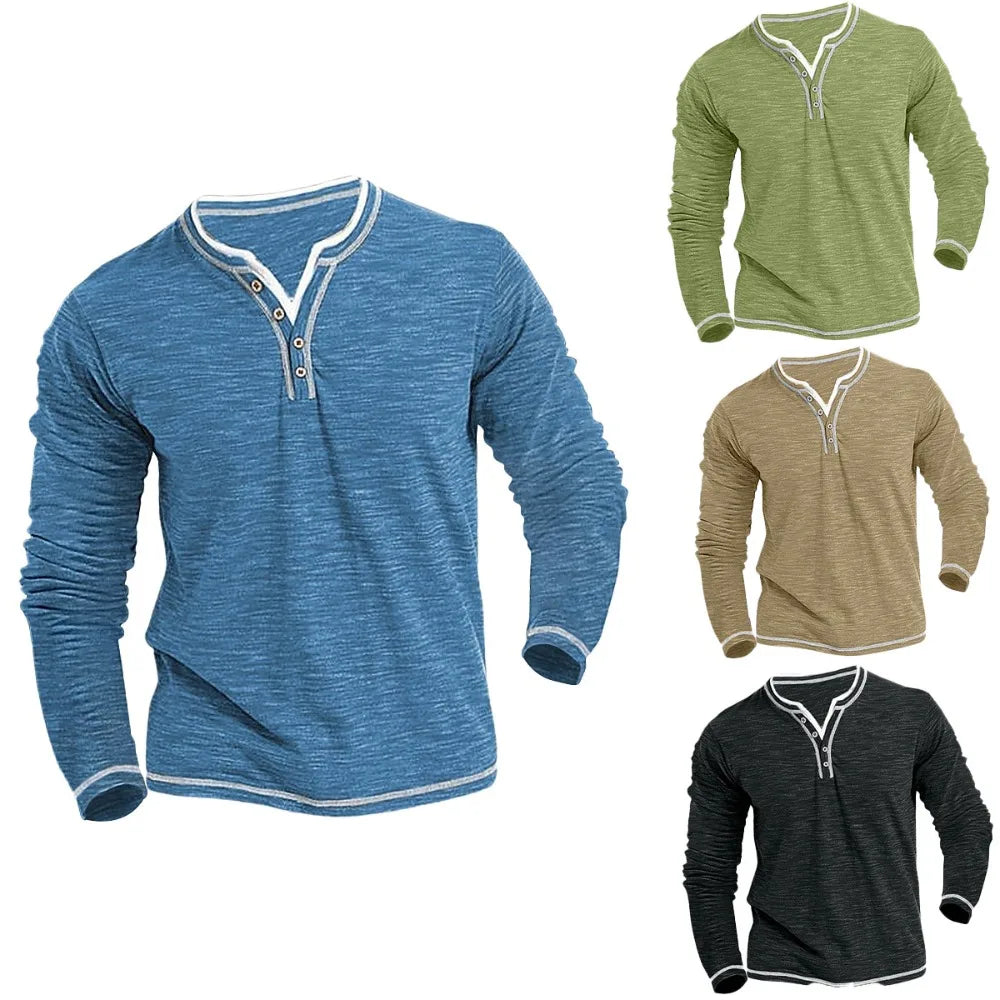 Dennis™ | Stijlvolle Longsleeve met V-hals