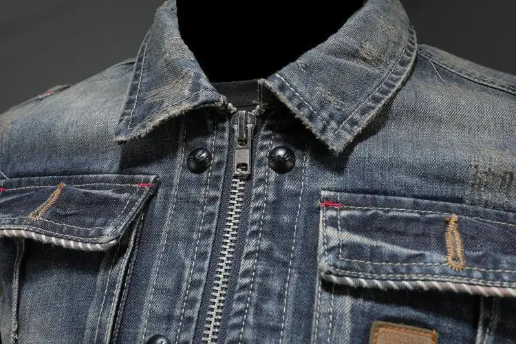 Carl™ | Retro Denim Jas