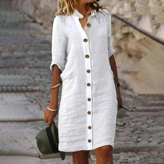 Erika™ | Elegante zomerjurk met buikbedekking