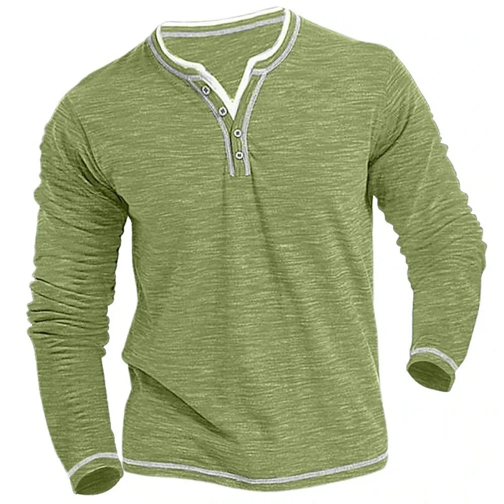 Dennis™ | Stijlvolle Longsleeve met V-hals