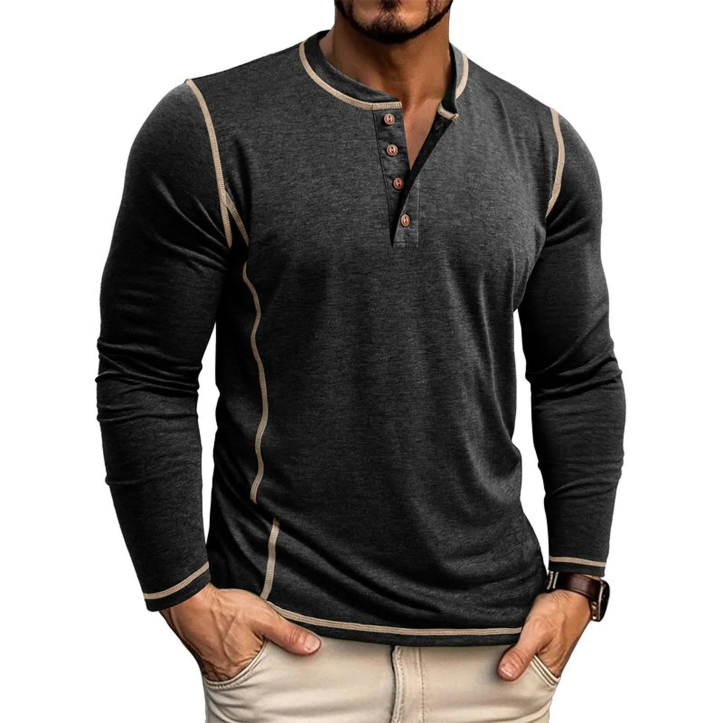 Marcel™ | Stijlvolle Heren Longsleeve