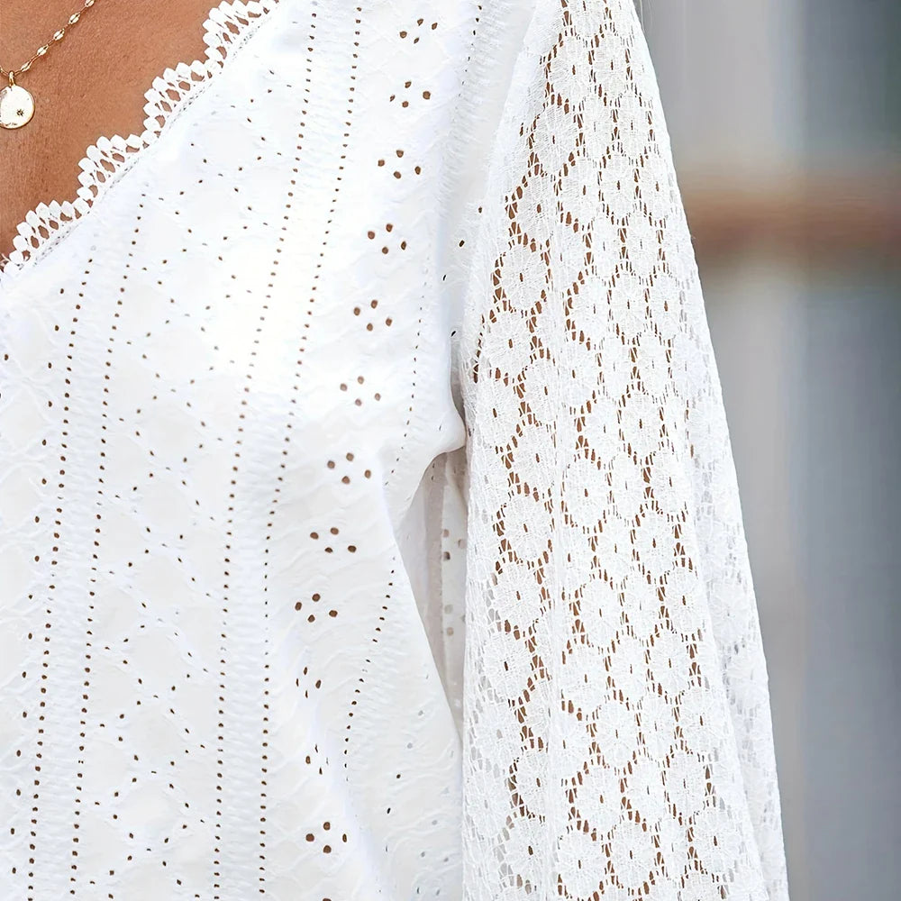 Linda™ | Elegante Witte Blouse