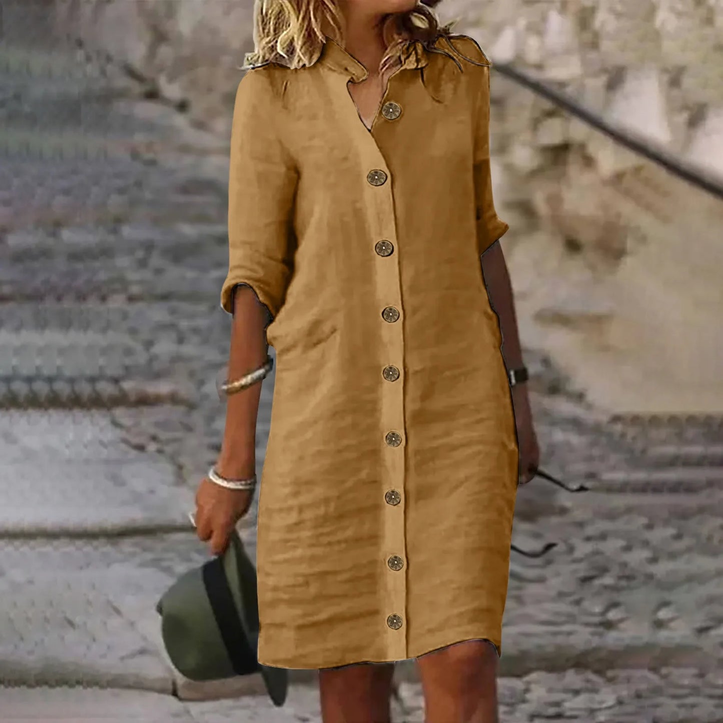 Erika™ | Elegante zomerjurk met buikbedekking