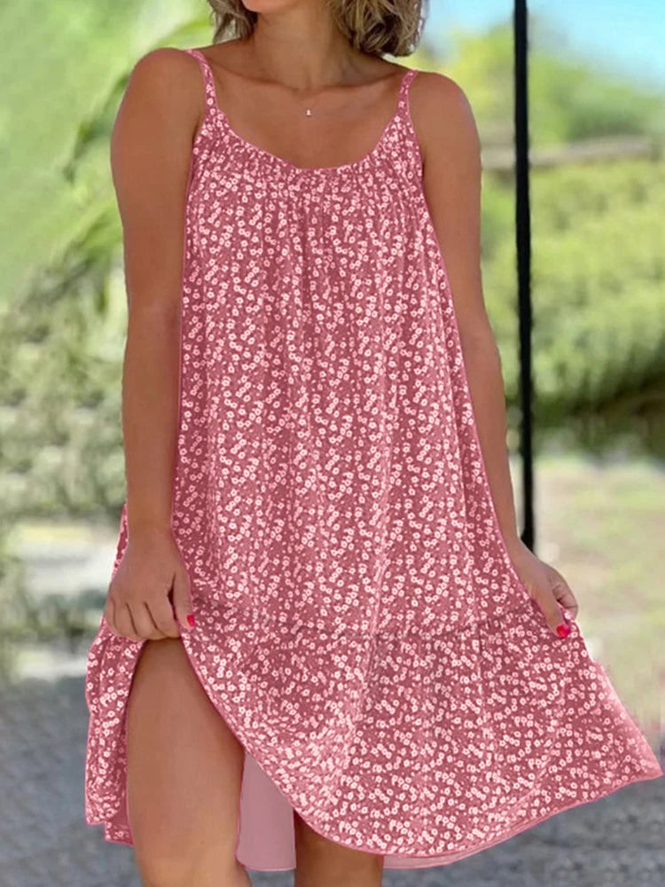 Femke™ | Bloemenprint Zomerjurk