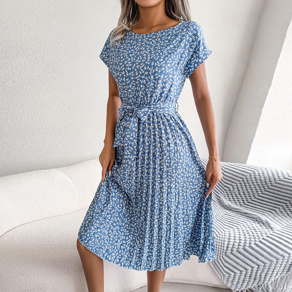Lisa™  | Elegante Bloemen Midi-Jurk