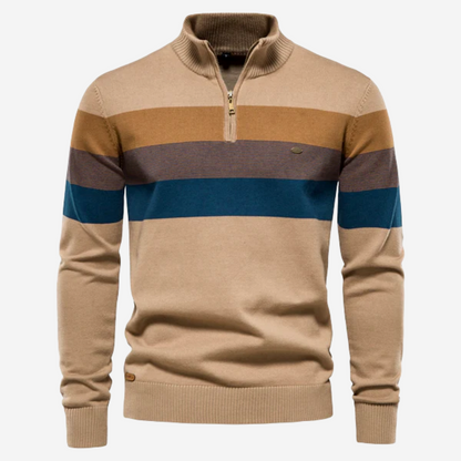 Jorn™ | Retro Trui met Kwart-Rits
