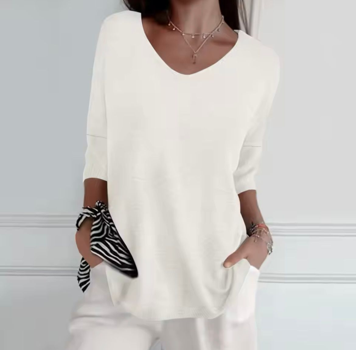 Gerda™ | Zomerse V-Hals Top