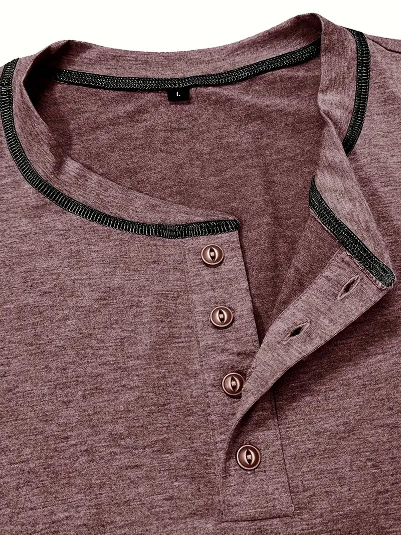 Lenoir™ | T-shirt à manches courtes boutonné