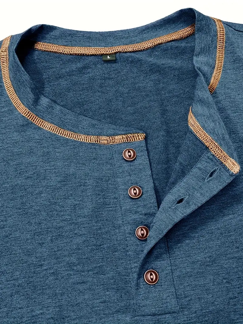 Lenoir™ | T-shirt à manches courtes boutonné