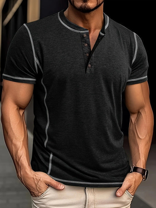 Lenoir™ | T-shirt à manches courtes boutonné