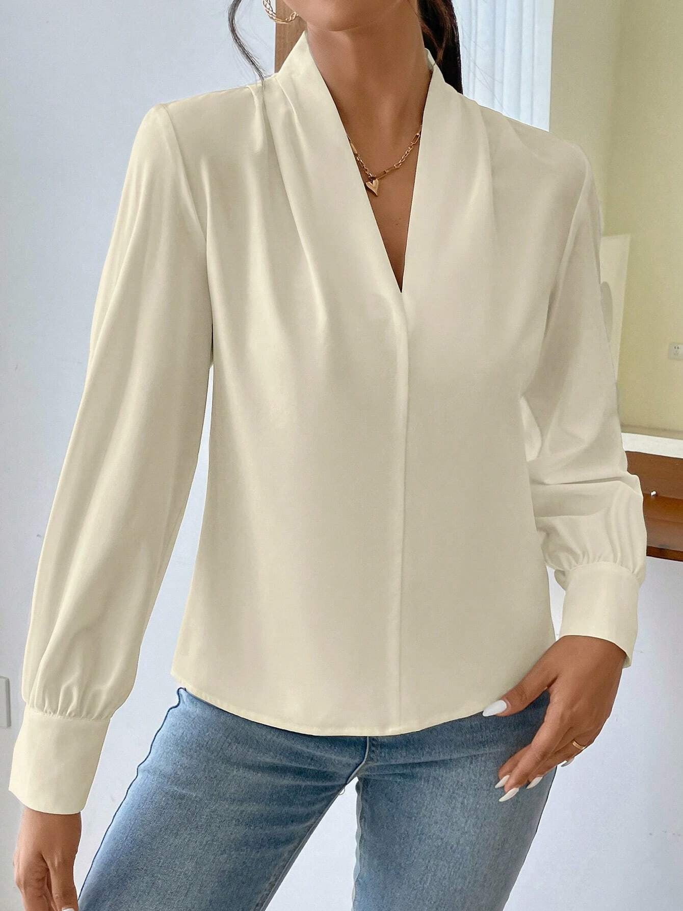 Charlotte™ | Elegante Lange Mouwen Blouse