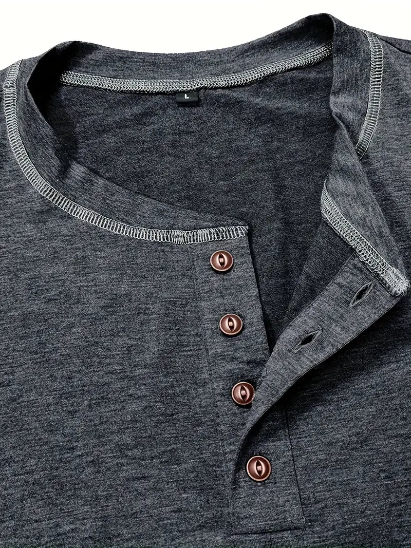 Lenoir™ | T-shirt à manches courtes boutonné