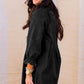 Geknoopte Denim Jurk met Lange Mouwen