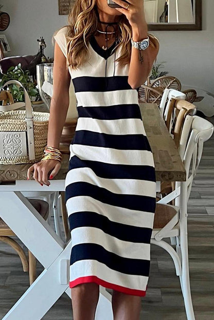 Francesca™ | V-Hals Midi Jurk
