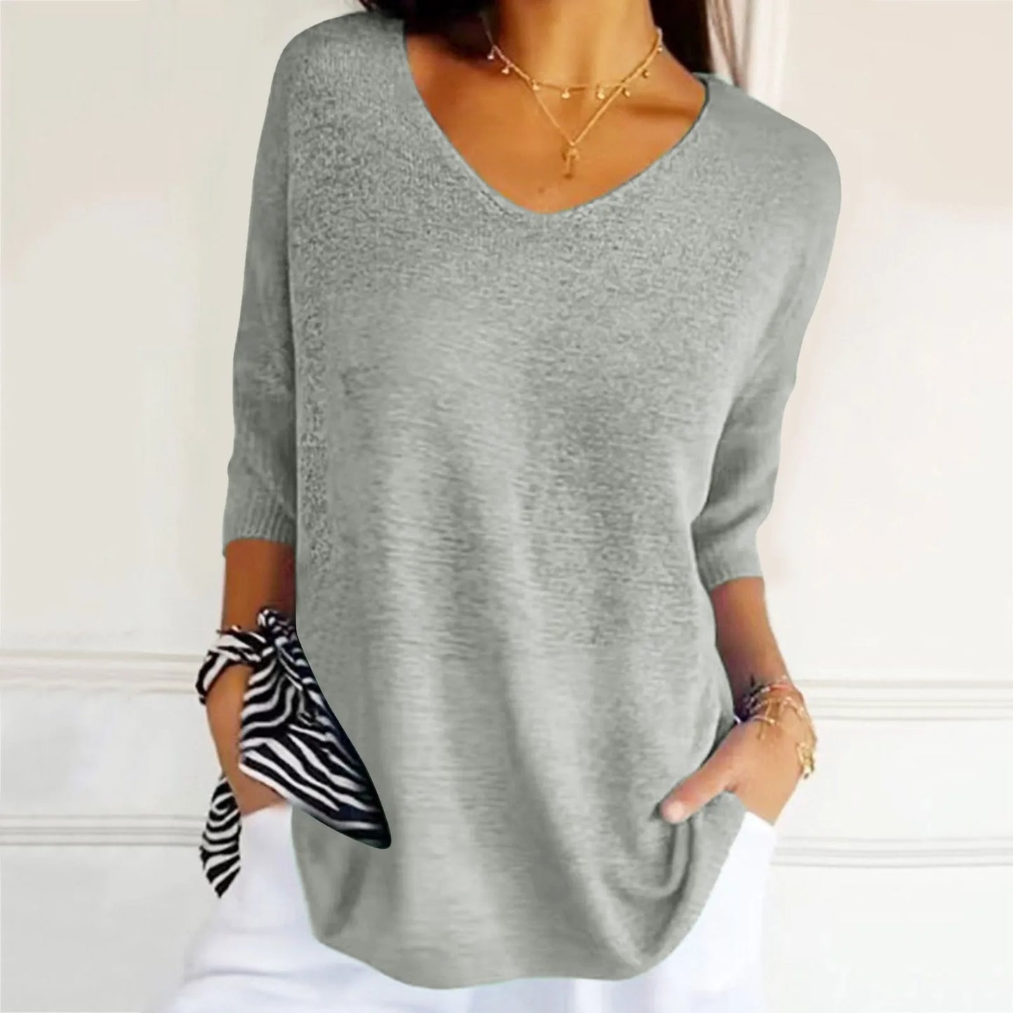 Gerda™ | Zomerse V-Hals Top