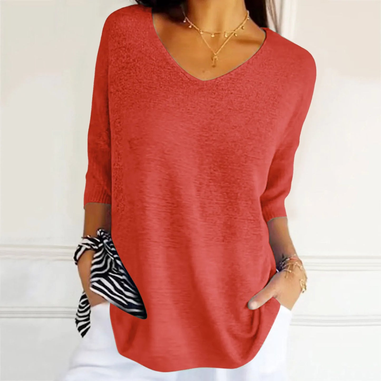 Gerda™ | Zomerse V-Hals Top