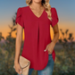 Tessa™ | Eenvoudige en Casual V-hals blouse